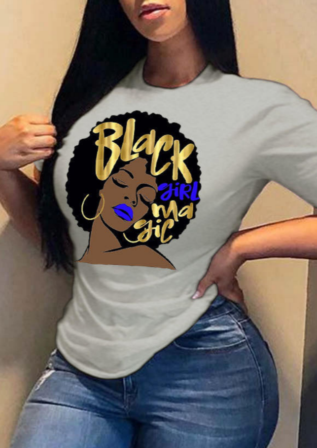 black girl graphic tees