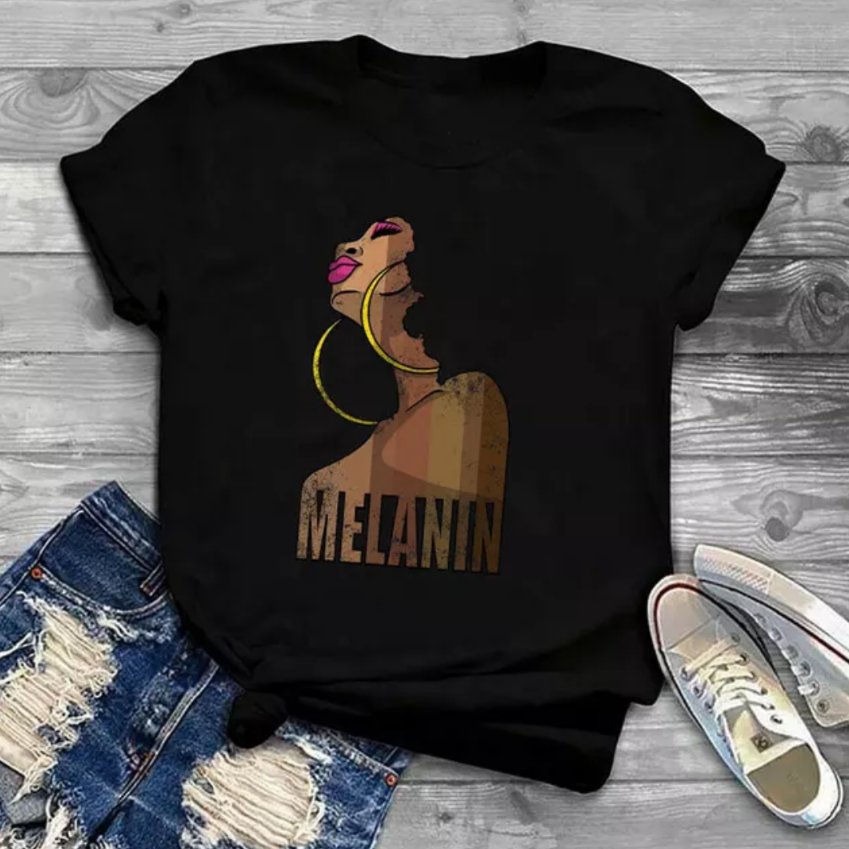 Melanin shop graphic tees